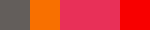Hello in colorAlphabet (Dark Gray, Orange, Deep Pink, Deep Pink, Red)
