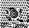 'Hello' Encoded in MaxiCode Image
